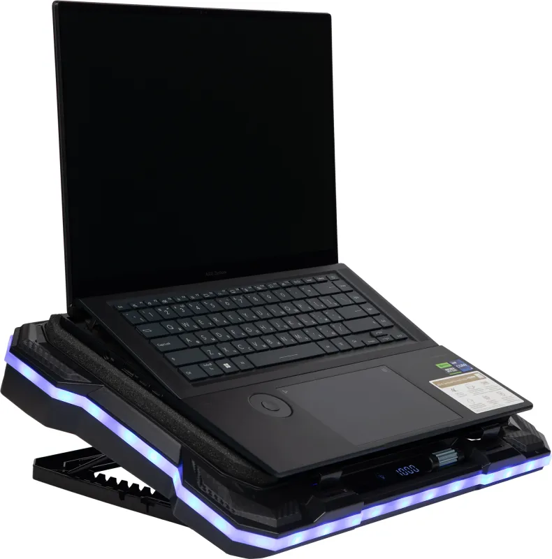 Подставка для ноутбука Digma D-NCP190-1x100RGB 1x черный