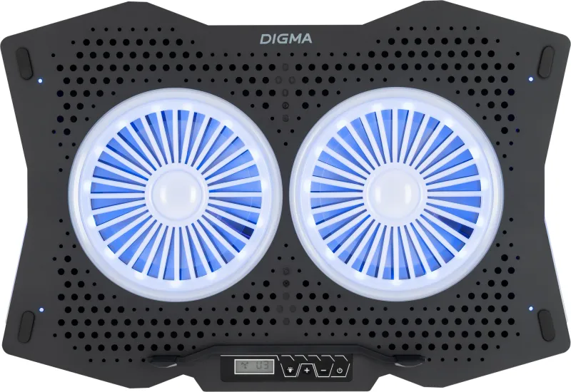 Подставка для ноутбука Digma D-NCP180-2x110RGB 2x черный