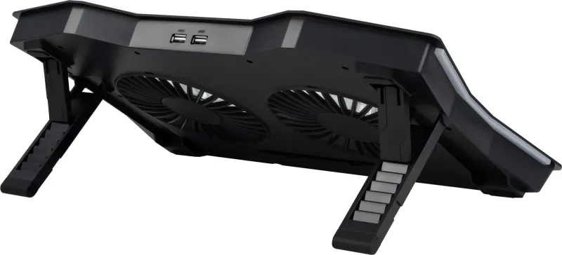 Подставка для ноутбука Digma D-NCP180-2x110RGB 2x черный