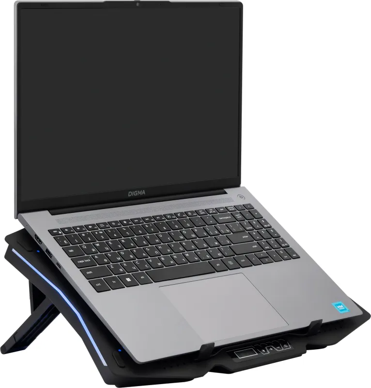 Подставка для ноутбука Digma D-NCP180-2x110RGB 2x черный