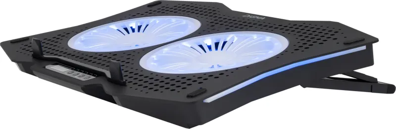 Подставка для ноутбука Digma D-NCP180-2x110RGB 2x черный