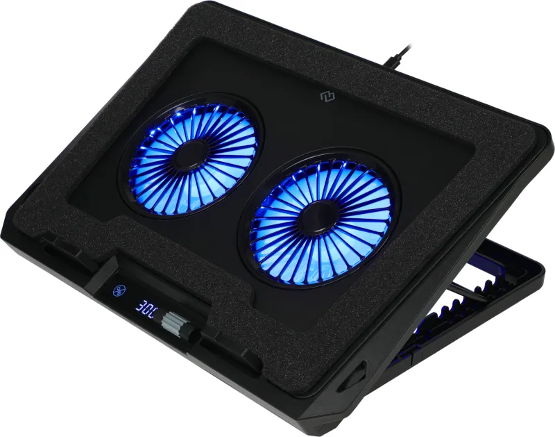 Подставка для ноутбука Digma D-NCP170-2x110RGB 2x черный