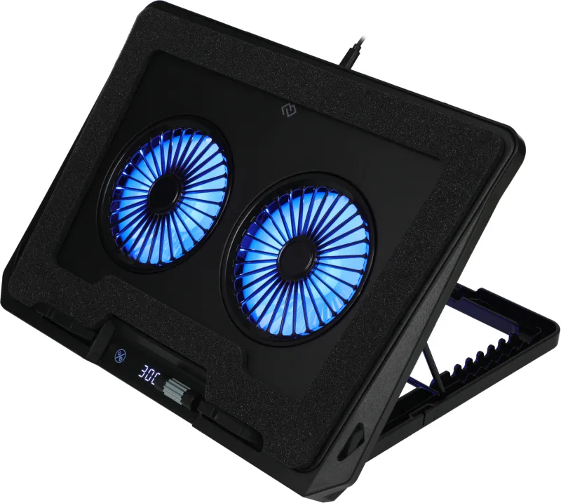 Подставка для ноутбука Digma D-NCP170-2x110RGB 2x черный