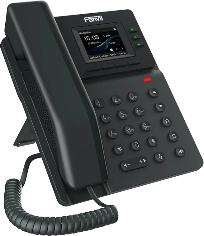 Fanvil V60P Enterprise Phone320X240 2.4" Color-screen6-Party Local ConferenceHD voice             4 SIP lines6 DSS keyOpus+IPV6 .   PSU