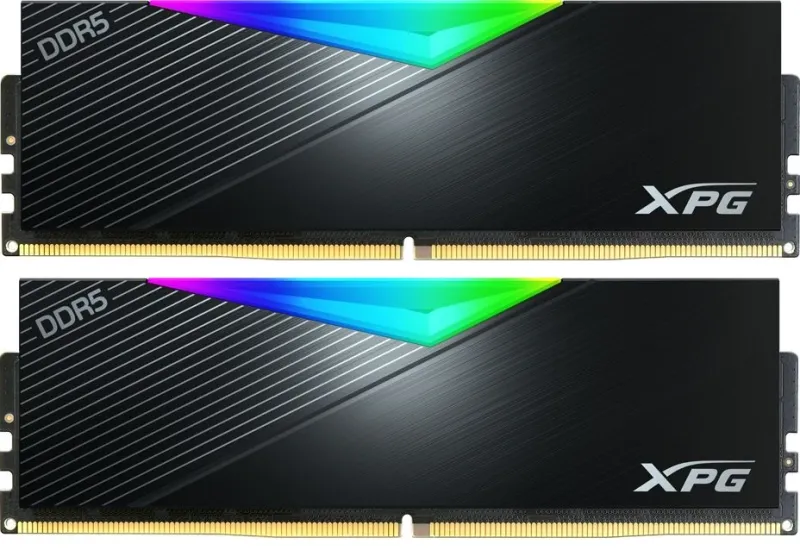 Оперативная память ADATA DDR5, 32GB, 6400MHz, 2*16GB, 32-39-39, BLACK, DUAL COLOR BOX