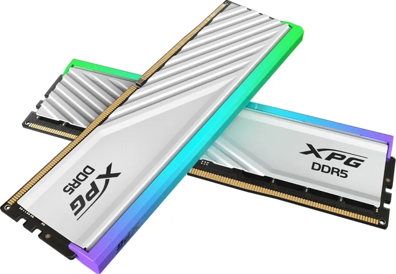 Оперативная память ADATA DDR5, 32GB, 6000MHz, 2*16GB, 30-40-40, WHITE, DUAL TRAY, RGB
