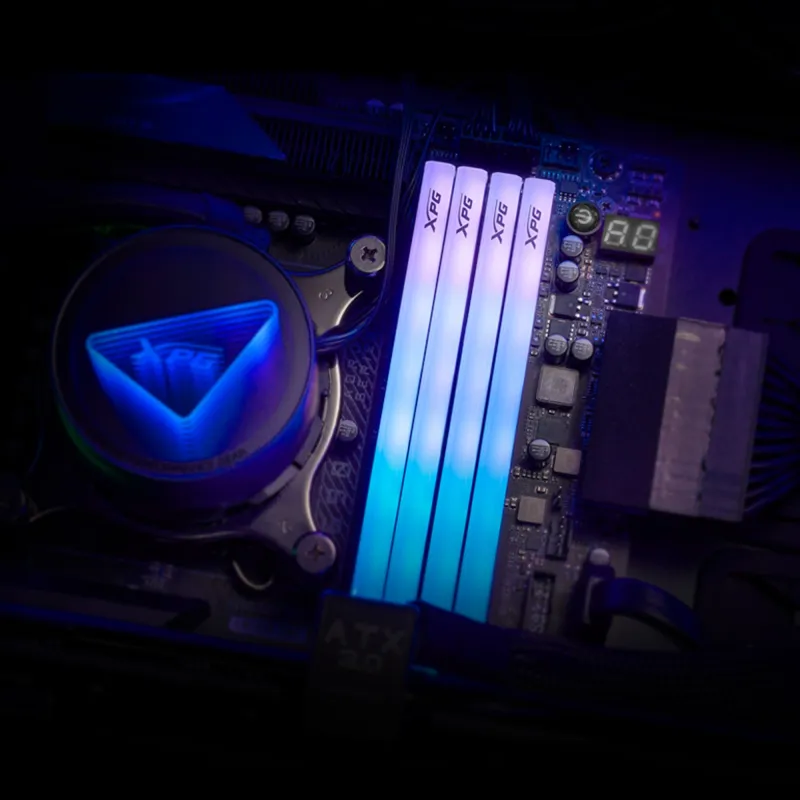 Оперативная память ADATA DDR5, 32GB, 6000MHz, 2*16GB, 30-40-40, WHITE, DUAL TRAY, RGB