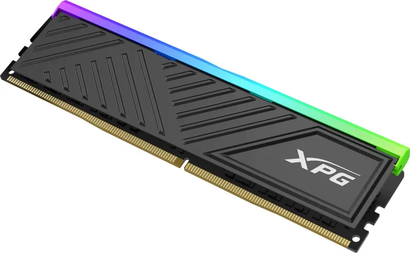 ADATA DDR4, 16GB, 3200MHz, 1*16GB, 16-20-20, BLACK, SINGLE TRAY, RGB
