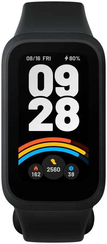 Фитнес-трекер Xiaomi Smart Band 9 Active TFT корп.:черный рем.:черный (BHR9444GL)