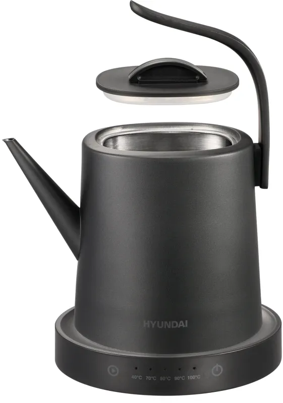 Чайник электрический Hyundai HYK-S5503 1л. 1200Вт титан/титановый корпус: металл