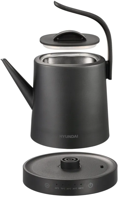 Чайник электрический Hyundai HYK-S5503 1л. 1200Вт титан/титановый корпус: металл