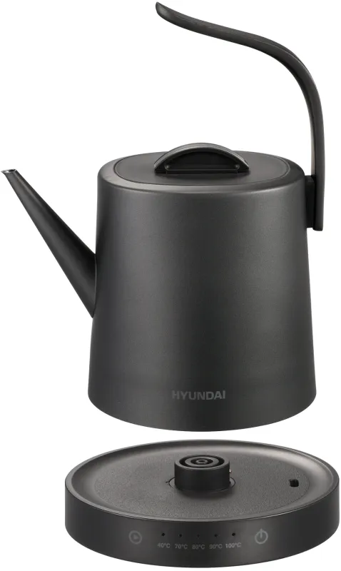 Чайник электрический Hyundai HYK-S5503 1л. 1200Вт титан/титановый корпус: металл