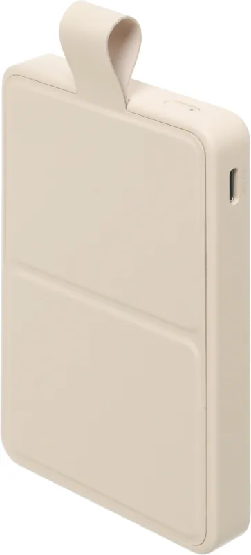 Мобильный аккумулятор Xiaomi BHR9074GL 6000mAh Qi 15W 2.4A USB-C беспров.зар. бежевый