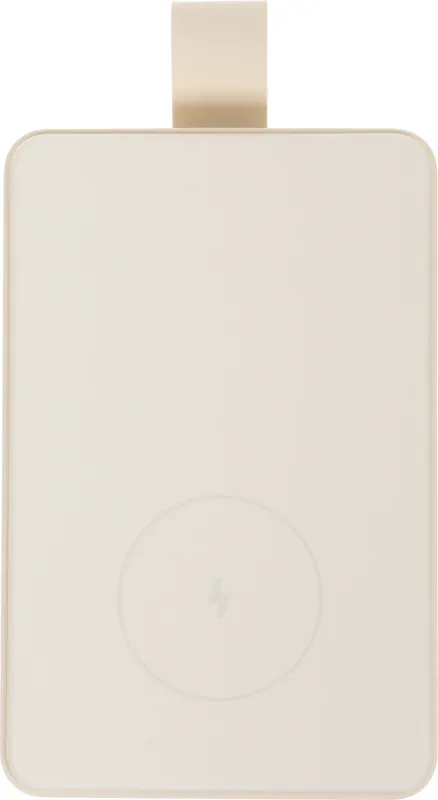 Мобильный аккумулятор Xiaomi BHR9074GL 6000mAh Qi 15W 2.4A USB-C беспров.зар. бежевый