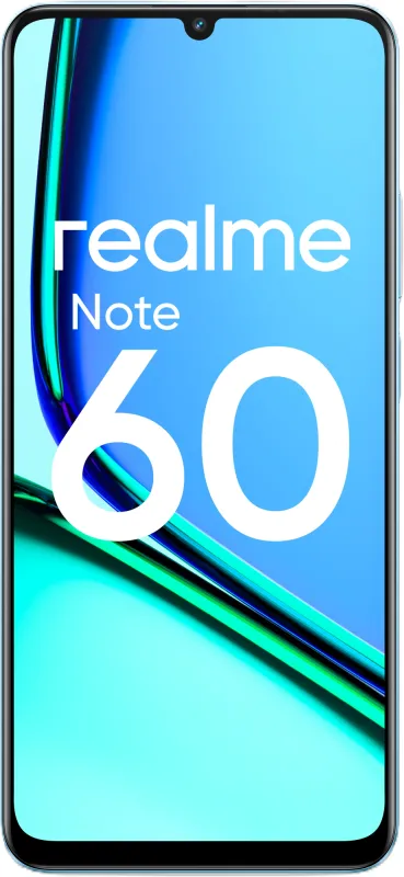 Смартфон Realme RMX3933 Note 60 128Gb 6Gb небесно-голубой моноблок 3G 4G 2Sim 6.74" 720x1600 Android 14 32Mpix 802.11 a/b/g/n/ac GPS GSM900/1800 GSM1900 TouchSc A-GPS microSD