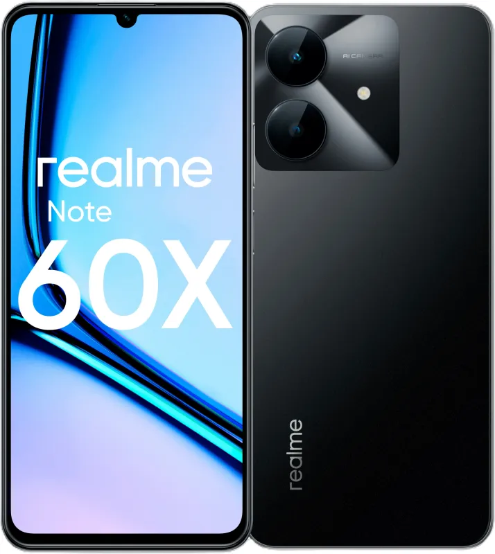 Смартфон Realme RMX3938 Note 60х 64Gb 3Gb черный (6941764448933)
