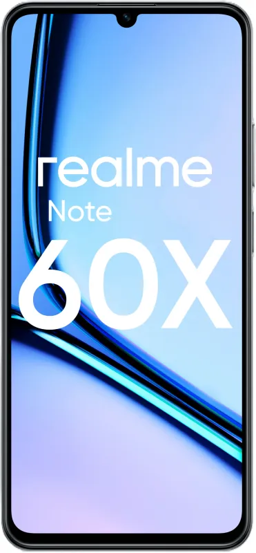 Смартфон Realme RMX3938 Note 60х 64Gb 3Gb черный моноблок 3G 4G 2Sim 6.74" 720x1600 Android 14 8Mpix 802.11 a/b/g/n/ac GPS GSM900/1800 GSM1900 TouchSc A-GPS microSD