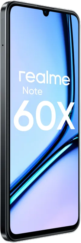 Смартфон Realme RMX3938 Note 60х 128Gb 4Gb черный моноблок 3G 4G 2Sim 6.74" 720x1600 Android 14 8Mpix 802.11 a/b/g/n/ac GPS GSM900/1800 GSM1900 A-GPS microSD max2048Gb