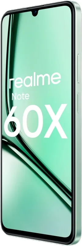 Смартфон Realme RMX3938 Note 60х 128Gb 4Gb зеленый моноблок 3G 4G 2Sim 6.74" 720x1600 Android 14 8Mpix 802.11 a/b/g/n/ac GPS GSM900/1800 GSM1900 A-GPS microSD max2048Gb