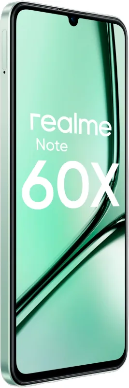 Смартфон Realme RMX3938 Note 60х 128Gb 4Gb зеленый моноблок 3G 4G 2Sim 6.74" 720x1600 Android 14 8Mpix 802.11 a/b/g/n/ac GPS GSM900/1800 GSM1900 A-GPS microSD max2048Gb