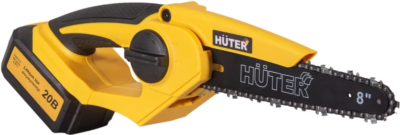 Цепная пила Huter ELS ELS-20/8-Li-2К-BL дл.шины:8" (20cm) 2аккум. 4Ач ЗУ (70/10/40)
