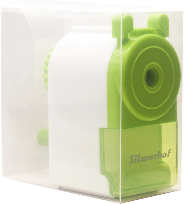 Точилка для карандашей механическая Silwerhof Color 1 отверстие зеленый
