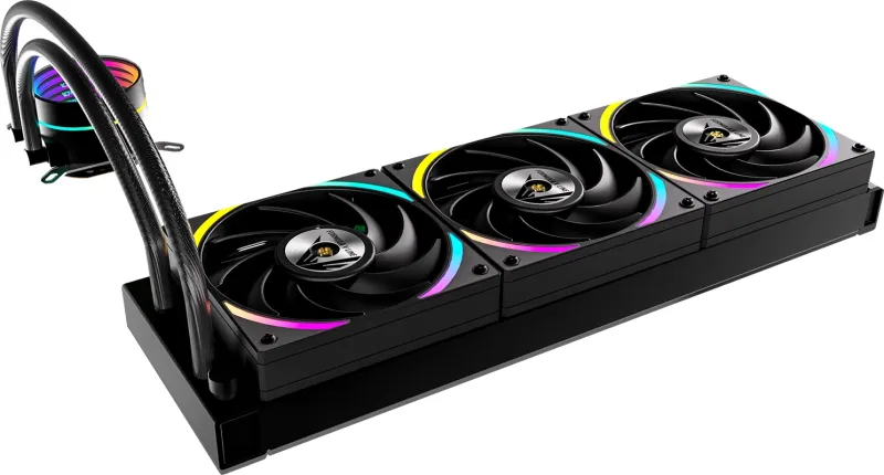 Система водяного охлаждения Formula OASIS L360 ARGB Soc-AM5/AM4/1200/2066/1700/1851 черный 4-pin Al+Cu 350W Ret (OASIS L360 ARGB BK)