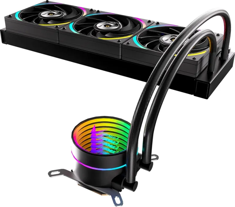 Система водяного охлаждения Formula OASIS L360 ARGB Soc-AM5/AM4/1200/2066/1700/1851 черный 4-pin Al+Cu 350W Ret (OASIS L360 ARGB BK)