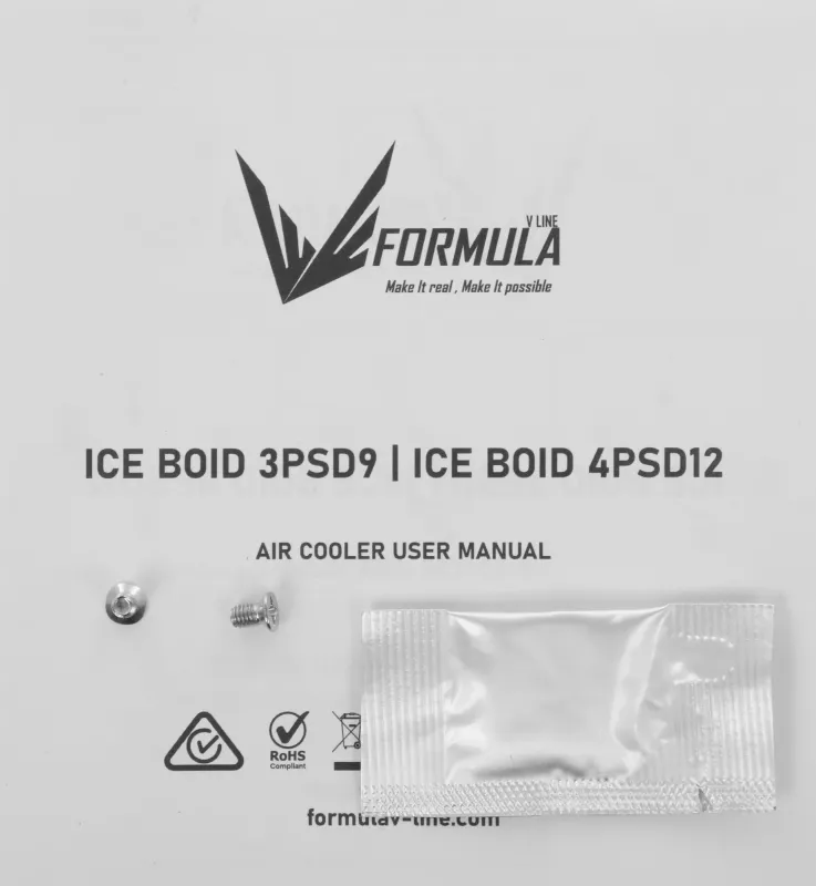 Устройство охлаждения(кулер) Formula Ice Boid 3PSD9 Soc-AM5/AM4/1200/1700/1851 черный 4-pin 25dB Al+Cu 140W 332gr Ret