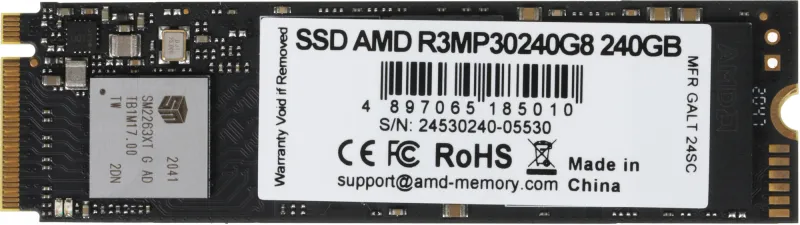 Накопитель SSD AMD PCIe 3.0 x4 240GB R3MP30240G8 Radeon M.2 2280