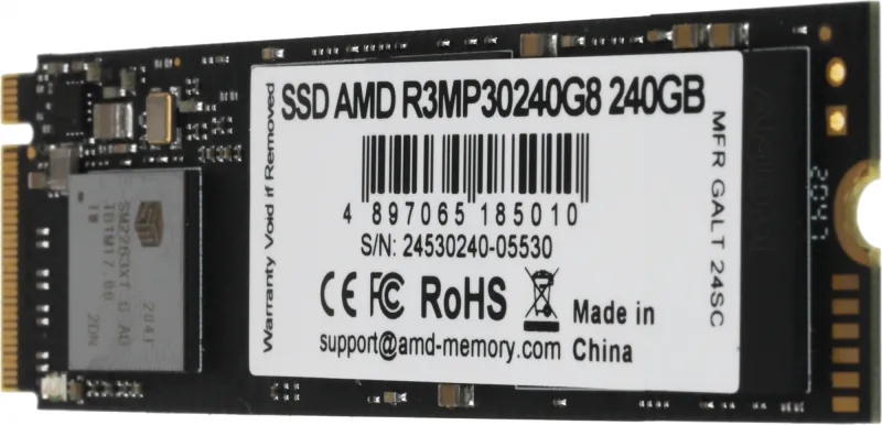 Накопитель SSD AMD PCIe 3.0 x4 240GB R3MP30240G8 Radeon M.2 2280