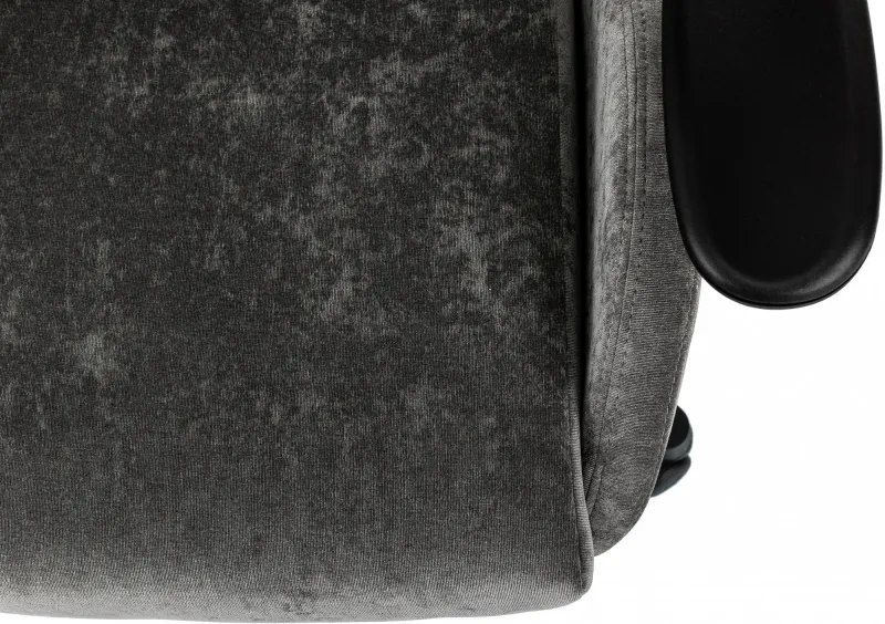 Кресло игровое Zombie Ghost Fabric серый Light-19 с подголов. крестов. пластик