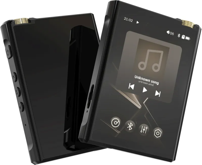Плеер Hi-Fi Flash Digma Pro XT7 черный/золотистый/3.5"/FM/microSD/microSDHC