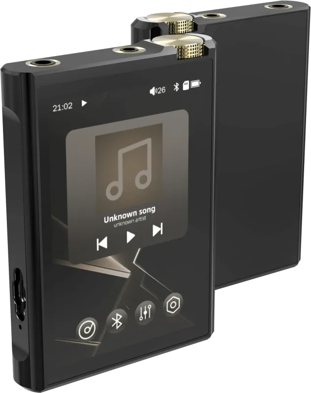 Плеер Hi-Fi Flash Digma Pro XT7 черный/золотистый/3.5"/FM/microSD/microSDHC