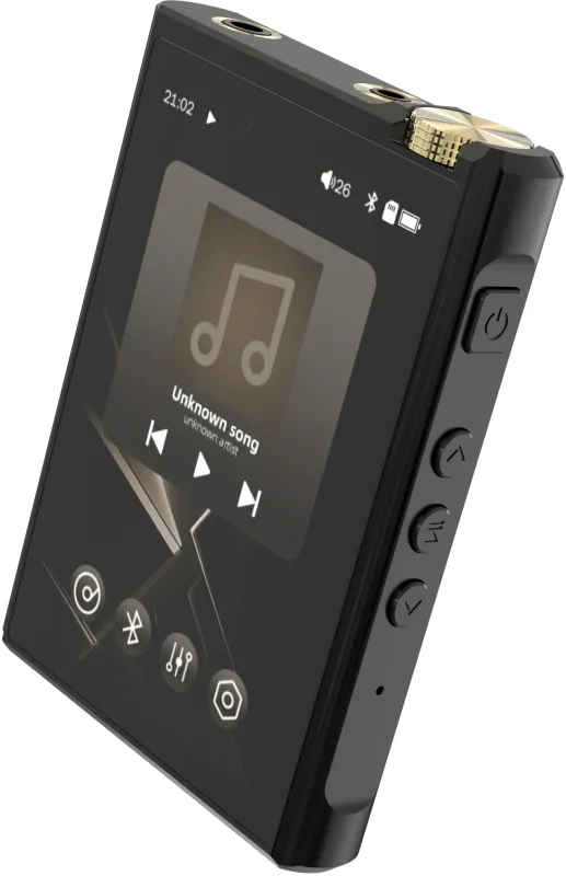 Плеер Hi-Fi Flash Digma Pro XT7 черный/золотистый/3.5"/FM/microSD/microSDHC