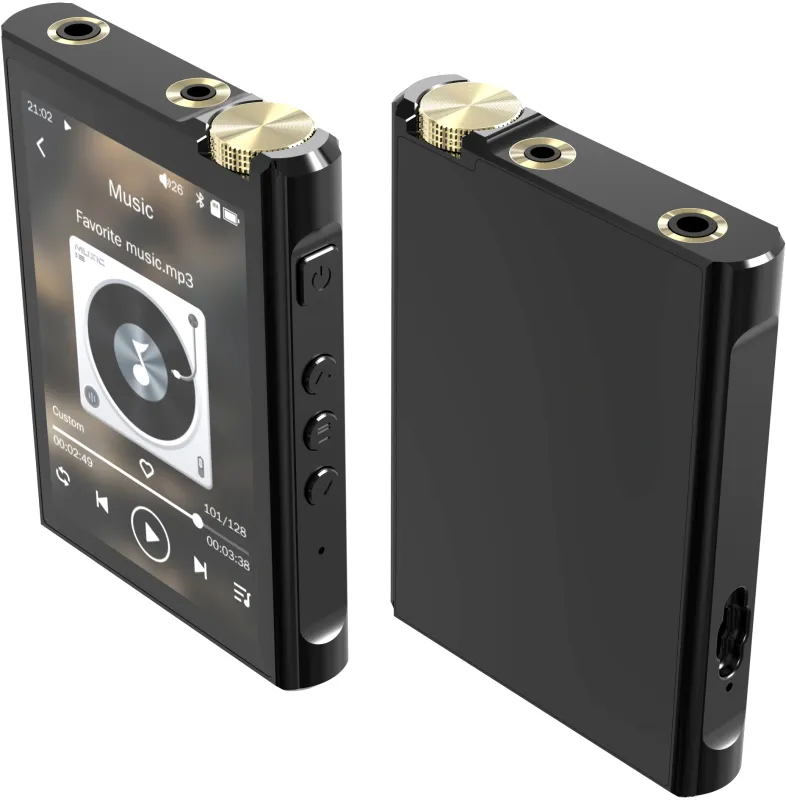 Плеер Hi-Fi Flash Digma Pro XT7 черный/золотистый/3.5"/FM/microSD/microSDHC
