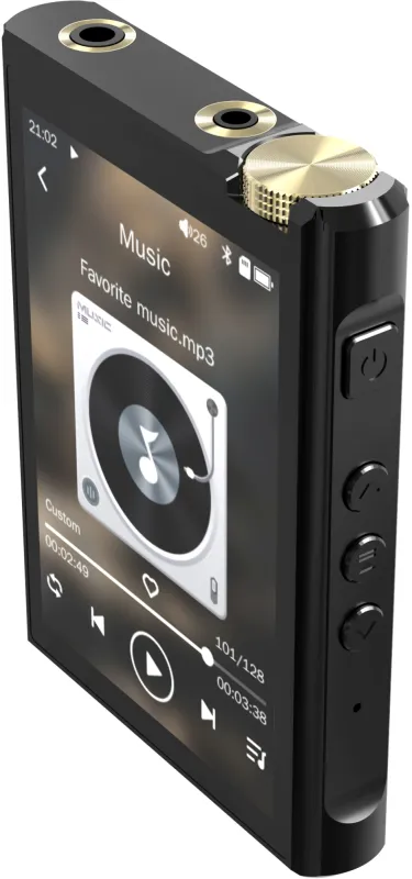 Плеер Hi-Fi Flash Digma Pro XT7 черный/золотистый/3.5"/FM/microSD/microSDHC