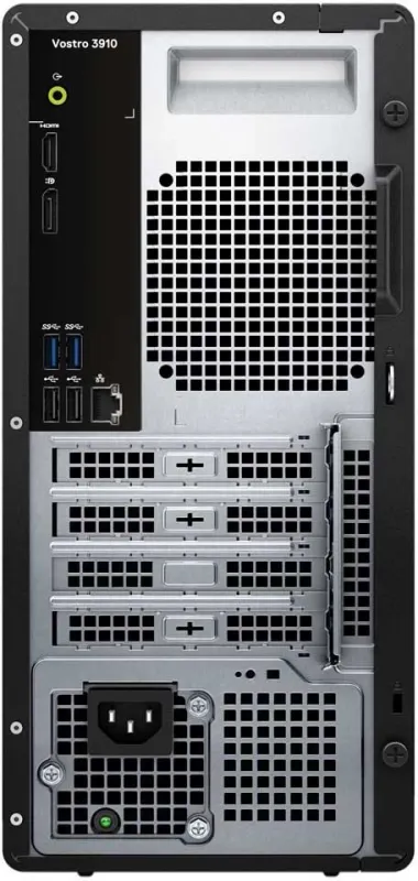 ПК Dell Vostro 3910 MT i3 12100 (3.3) 8Gb 1Tb 7.2k SSD256Gb UHDG 730 CR Windows 11 Pro GbitEth WiFi BT 290W мышь клавиатура черный (3910-3410)