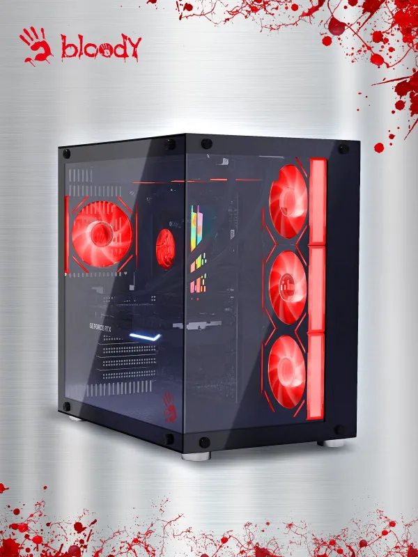 ПК Bloody BD-PC CZ79C3 MT i7 13700F (2.1) 32Gb SSD1Tb RTX4070 12Gb Windows 11 Home 64 GbitEth 850W черный (2086015)