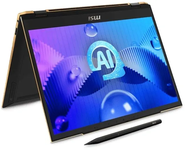 Ноутбук MSI Summit E13 AI Evo A1MTG-001US Core Ultra 7 155H 16Gb SSD1Tb Intel Iris Xe graphics 13.3" IPS Touch FHD+ (1920x1200) Windows 11 Home Multi Language black WiFi BT Cam