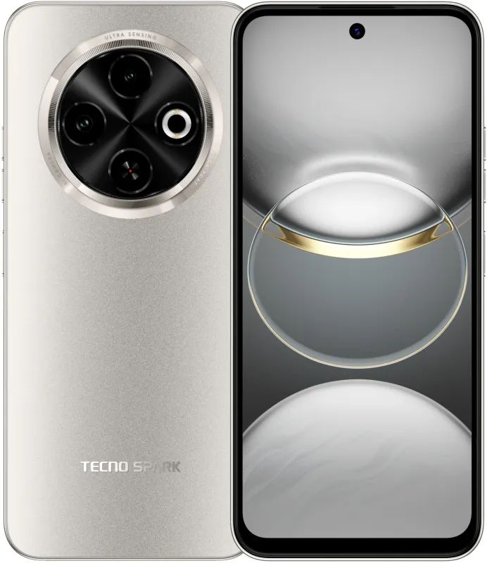 Смартфон Tecno Spark 30C 128Gb 6Gb золотой моноблок (KL5N 128+6 TITANIUM GOLD)