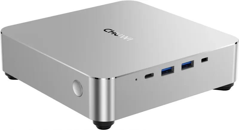ПК Мини Chuwi AuBox Core i9 13900HK (2.6) 32Gb SSD1Tb Iris Xe Windows 11 Pro 2x2.5GbitEth WiFi BT 120W серебристый/черный