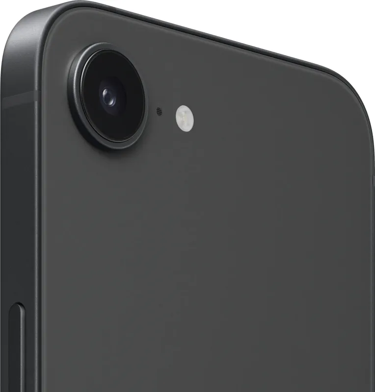 Смартфон Apple A3409 iPhone 16e 128Gb черный моноблок 3G 4G 1Sim 6.1" 1170x2532 iOS 18 48Mpix 802.11 a/b/g/n/ac/ax NFC GPS Protect