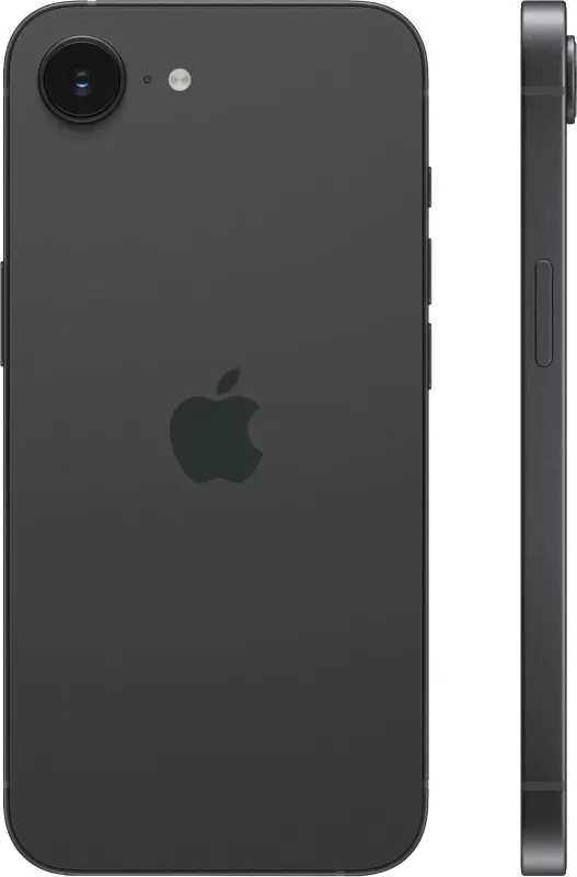 Смартфон Apple A3409 iPhone 16e 128Gb черный моноблок 3G 4G 1Sim 6.1" 1170x2532 iOS 18 48Mpix 802.11 a/b/g/n/ac/ax NFC GPS Protect