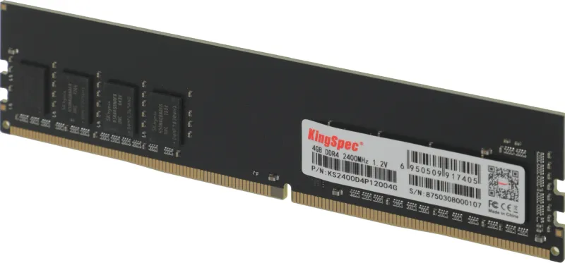 Память DDR4 4GB 2400MHz Kingspec KS2400D4P12004G RTL PC4-19200 DIMM 260-pin 1.2В single rank Ret