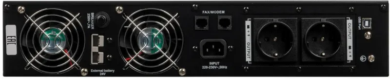 Источник бесперебойного питания Бастион RAPAN-UPS 3000-RACK-IN-4X9 2100Вт 3000ВА черный