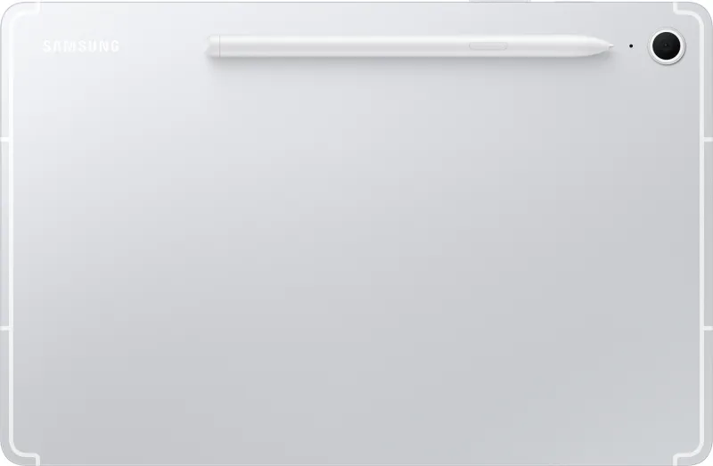 Планшет Samsung Galaxy Tab S10 FE 1580 (2.9) 8C RAM8Gb ROM128Gb 10.9" TFT 2304x1440 5G 1Sim eSIM Android 15 серебристый 13Mpix 12Mpix BT WiFi microSD 1Tb 8000mAh
