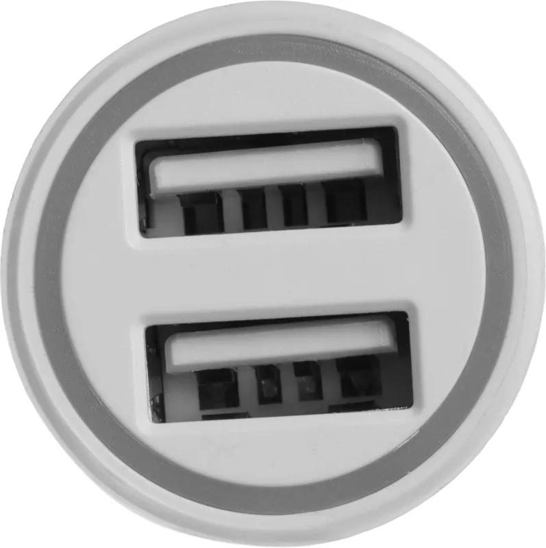 Автомобильное зар./устр. Digma DGC1С 12W 2.4A 2xUSB белый (DGC1C2LX22WH)