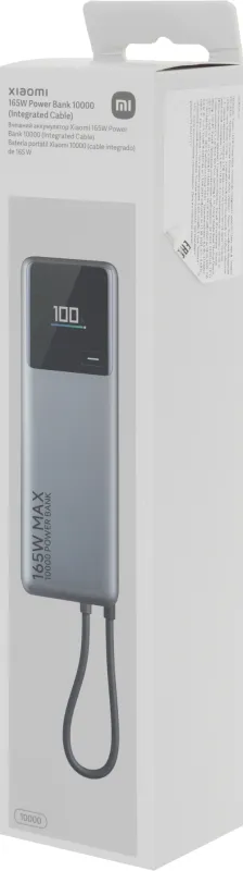 Мобильный аккумулятор Xiaomi BHR9361GL 10000mAh QC/PD 165W 6A USB-C серый
