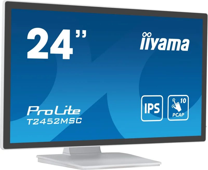 Монитор Iiyama 23.8" ProLite T2452MSC-W1 белый IPS LED 14ms 16:9 HDMI M/M матовая 1000:1 400cd 178гр/178гр 1920x1080 60Hz DP FHD USB Touch 5.6кг